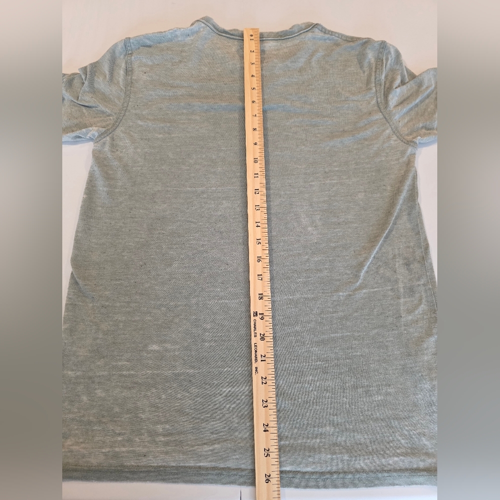 Lucky Brand Venice Burnout Men's Gray Henley T-Shirt Size Small 2684AE - Picture 8 of 10